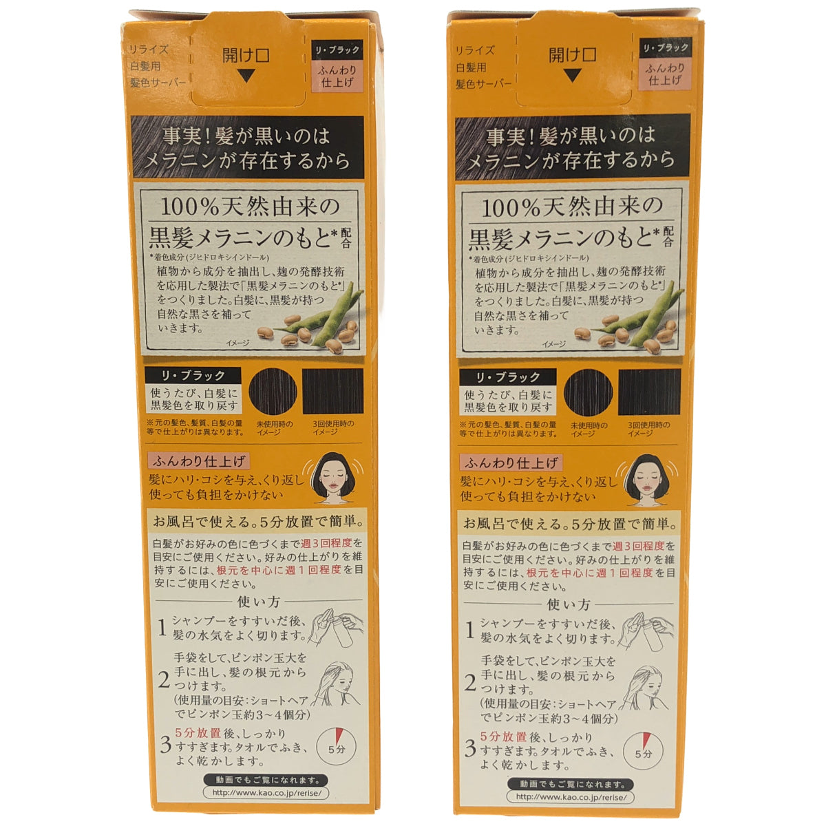 Z000 リライズ 白髪用髪色サーバー Bf ブラック つめかえ用 190g 2本セット　ラスト1点！