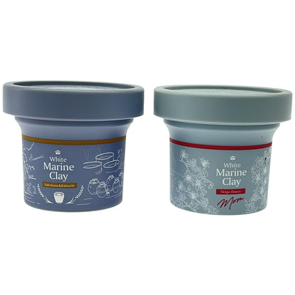 Z000 琉球のホワイトマリンクレイ MOM(でいごの花の香り) 130g & 発泡酒かす&カーブチーの香り 130g 計2個セット　ラスト1点！
