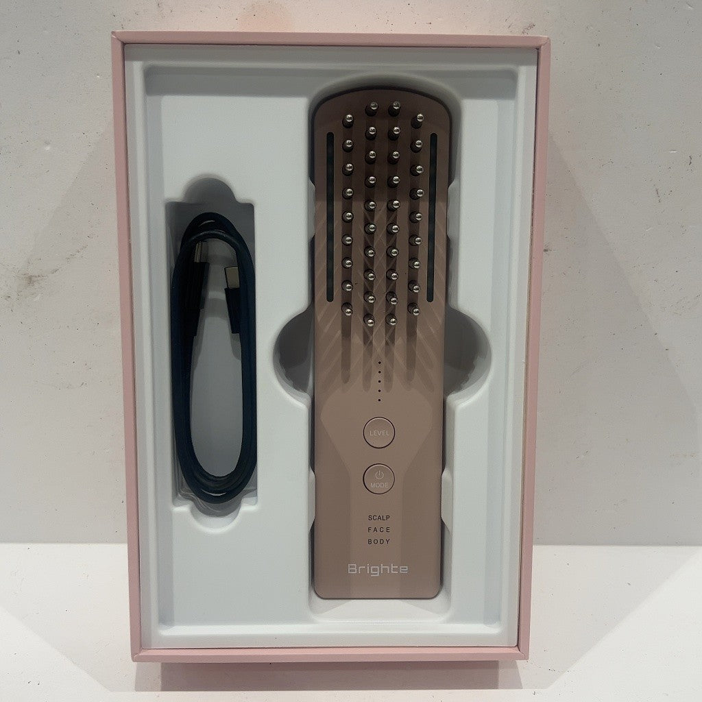 CU75 ■ブライト ブラシ型美顔器(ピンク) Brighte ELEKI BRUSH+ (ブライト エレキブラシプラス) BRT-FSB180PK