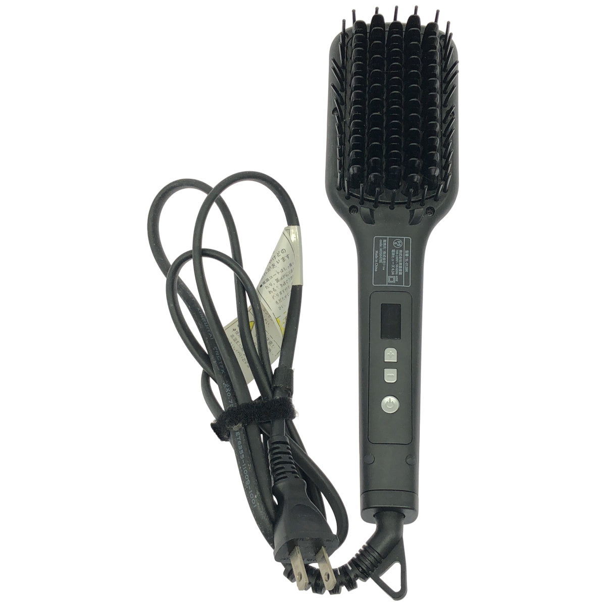 Z000 ■SALONIA サロニア ストレートヒートブラシ ブラック  SL-012BK　ラスト1点！