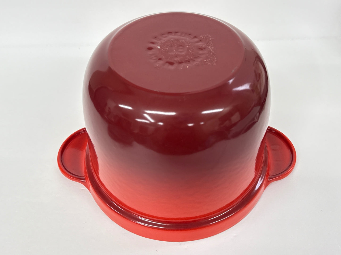 D ルクルーゼ LE CREUSET ココット・エブリィ 18cm ナツメグ 21110-180-21 インナーリッド付 チェリーレッド