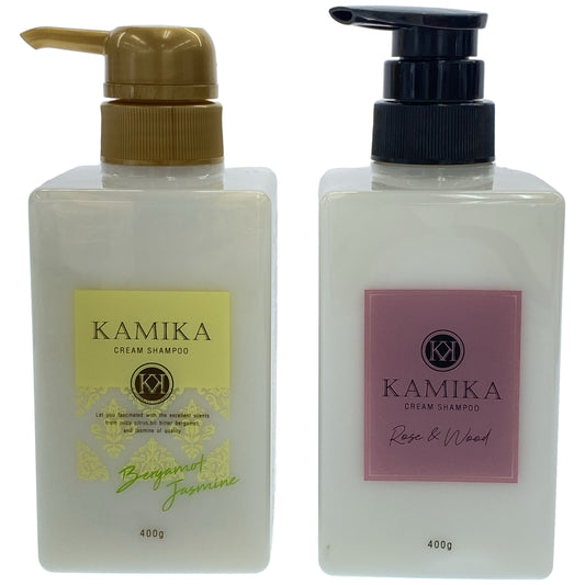 Z000 KAMIKA オールインワンクリームシャンプー BJ 400g & RW 400g 計2本セット　ラスト1点！