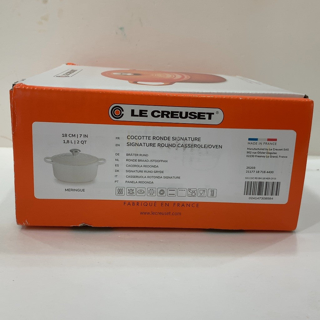C9E1 D LE CREUSET ル・クルーゼ シグニチャー ココット・ロンド 18cm メレンゲ