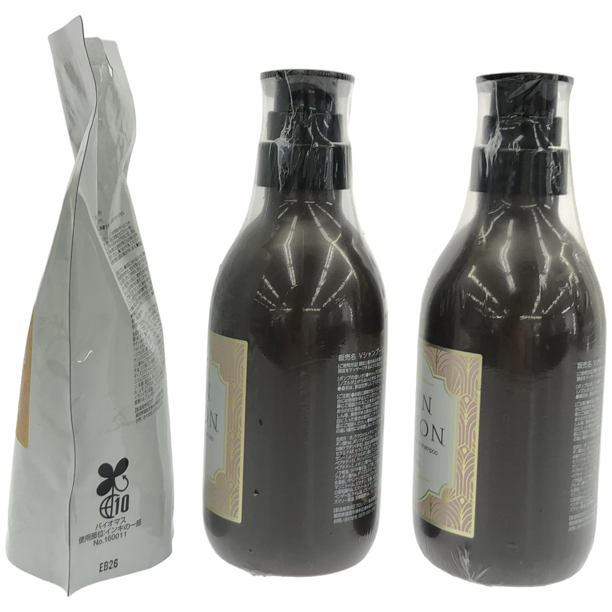 Z000 スキンビジョン プレミアムエッセンスシャンプー Vシャンプー02 400mL 2本 & つめかえ用 400mL 計3個セット　ラスト1点！