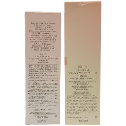 Z000 アユーラ センシエンス バランシングプライマーIII 100mL & fサインディフェンス プレミアム バランシングプライマー WT 75mL 計2個セット　ラスト1点！