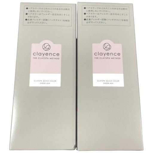 C085 clayence クレイエンス CS クイックカラー A シアーアッシュ 泡タイプ 白髪染め 80g 2個セット