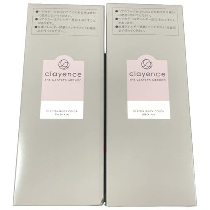 C085 clayence クレイエンス CS クイックカラー A シアーアッシュ 泡タイプ 白髪染め 80g 2個セット