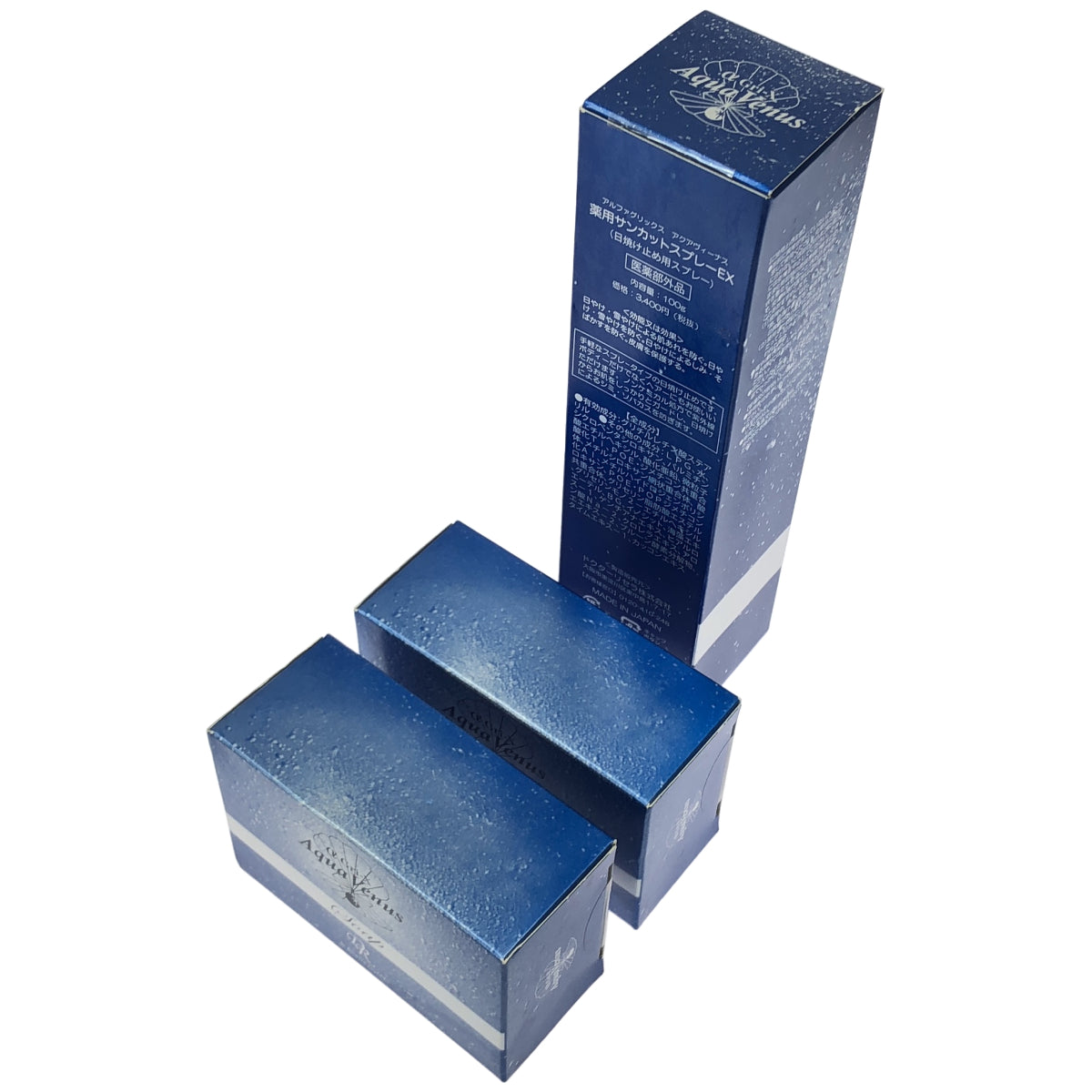 Z000 アルファグリックス アクアヴィーナス 薬用 サンカットスプレー EX 100g & ピュアモイスチャーソープ 110g 計3個セット　ラスト1点！