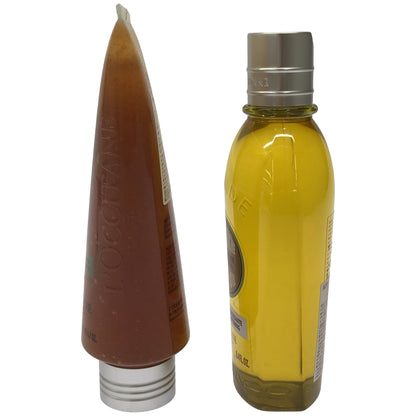 Z000 ロクシタン AS シャワースクラブ a 200ML & AD モイスチャライジング シャワーオイル 250ML 2個セット　ラスト1点！