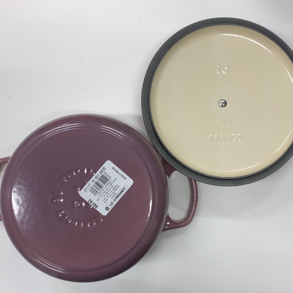 C99J D ル・クルーゼ シグニチャー ココット・ロンド 18cm モーヴピンク