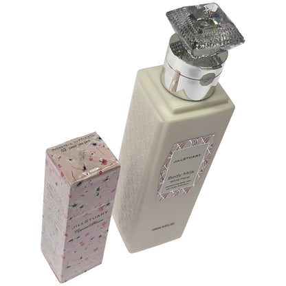 Z000 JILL STUART ボディミルク ホワイトフローラル 250mL & クリスタルブルーム リップブーケ セラム 02 6mL 2本セット　ラスト1点！