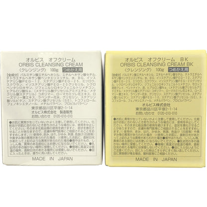 Z000 オルビス オフクリーム (つめかえ用) 100g & オフクリーム BK (つめかえ用) 100g 2個セット