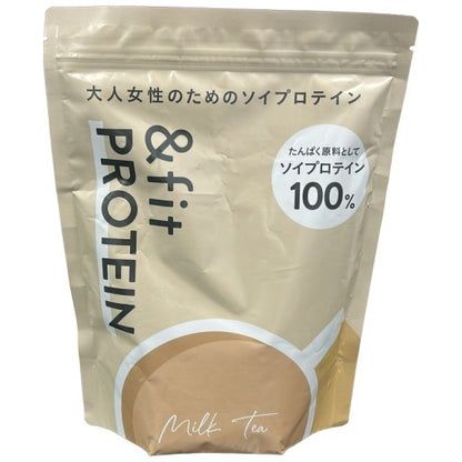 CS04 K ＆fit PROTEIN アンドフィットプロテイン ソイプロテイン ミルクティー 525g●賞味期限：2026/09～