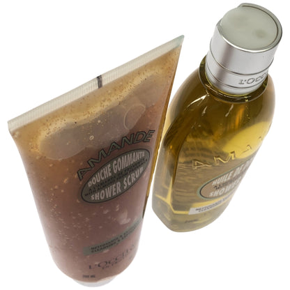 Z000 ロクシタン AS シャワースクラブ a 200ML & AD モイスチャライジング シャワーオイル 250ML 2個セット　ラスト1点！