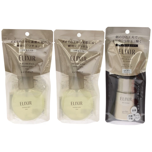 Z000 エリクシール シュペリエル つや玉ミスト 80mL 2個 & アドバンスド スキンフィニッシャー 30mL 1個 計3個セット