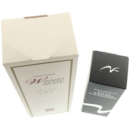 Z000 ジェミーネフェルタリ つやリンクルファンデーション 15mL & ジェミーチェンジ Wウォッシュホワイト 125g 計2本セット　ラスト1点！