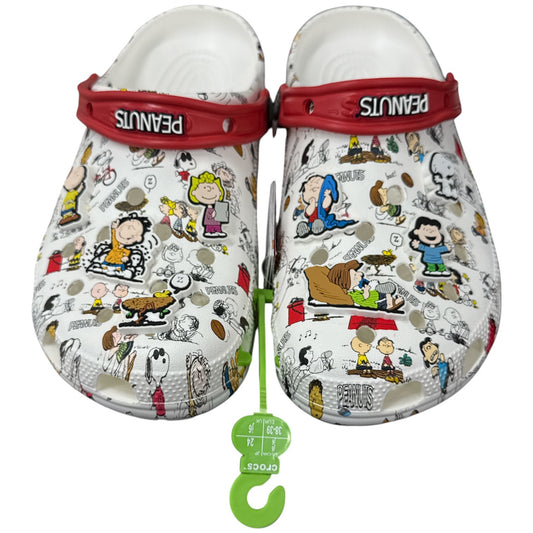 CH85 D crocs クロックス スヌーピー J6(24cm) ピーナッツ クラシック クロッグ PEANUTS CLASSIC CLOG