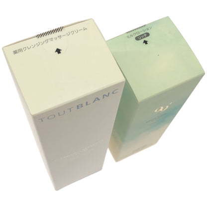 Z000 ノエビア トゥブラン 薬用クレンジングマッサージクリーム 130g & 99 プラス ミルクローション 110g 計2本セット　ラスト1点！