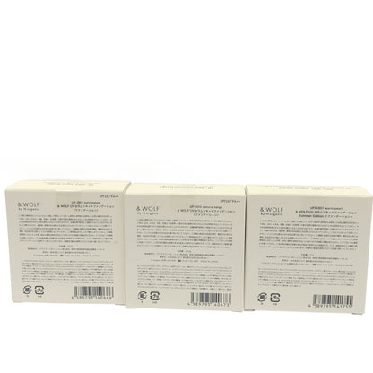 Z000 & WOLF UVセラムリキッドファンデーション UFS-001 17g& UF-002 & UF-003 12.5g 3個セット