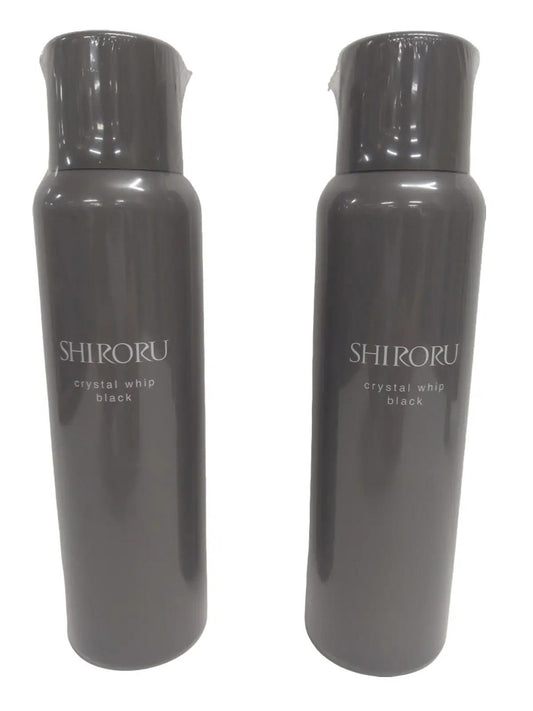 C860 ★シロル SHIRORU クリスタルホイップ ブラック 炭酸洗顔 『炭×炭酸で毛穴汚れごっそり吸着』（120g× 2本）【K】