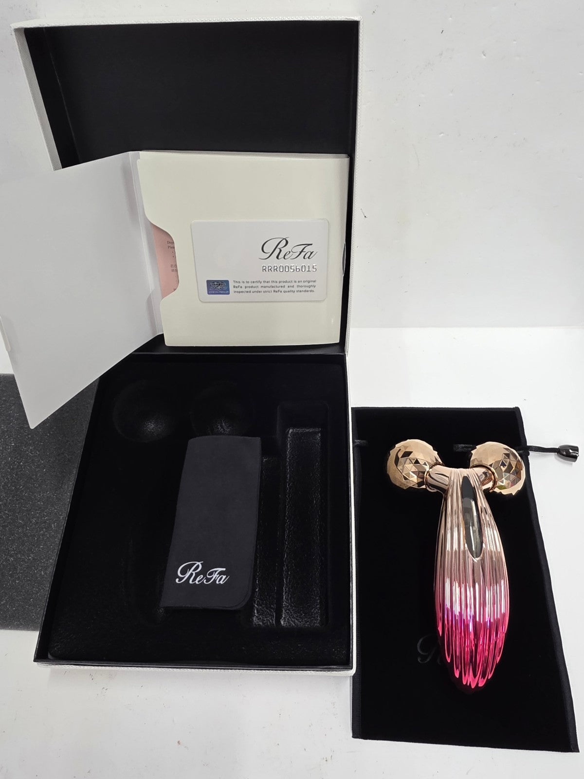 CU05 ReFa リファ CARAT RAY 美顔ローラー レッド ゴールド RF-PC2019B-RB 箱付き