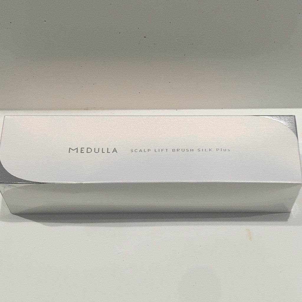 C9Q3 D ■MEDULLA スカルプリフトブラシ シルクプラス シルバー ヘアブラシ 頭皮ブラシ 2wayタイプ