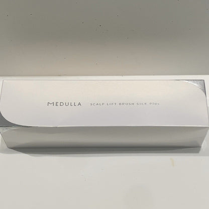 C9Q3 D ■MEDULLA スカルプリフトブラシ シルクプラス シルバー ヘアブラシ 頭皮ブラシ 2wayタイプ