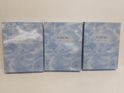 C457 SHIRORU シロル ぷるるんフェイスマスク （シート状美容マスク） Pururun Face Mask 25mL×7枚入 3個セット