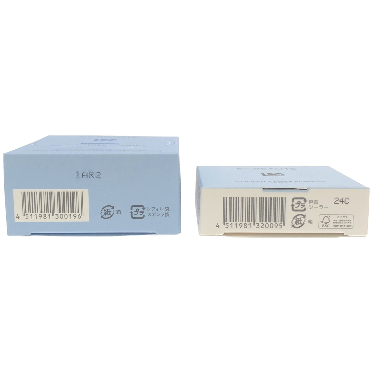 Z000 エクスボーテ リンクルホワイト ファンデーション 13g & クールフィットカバーパウダー UV50プラス 9g 2個セット