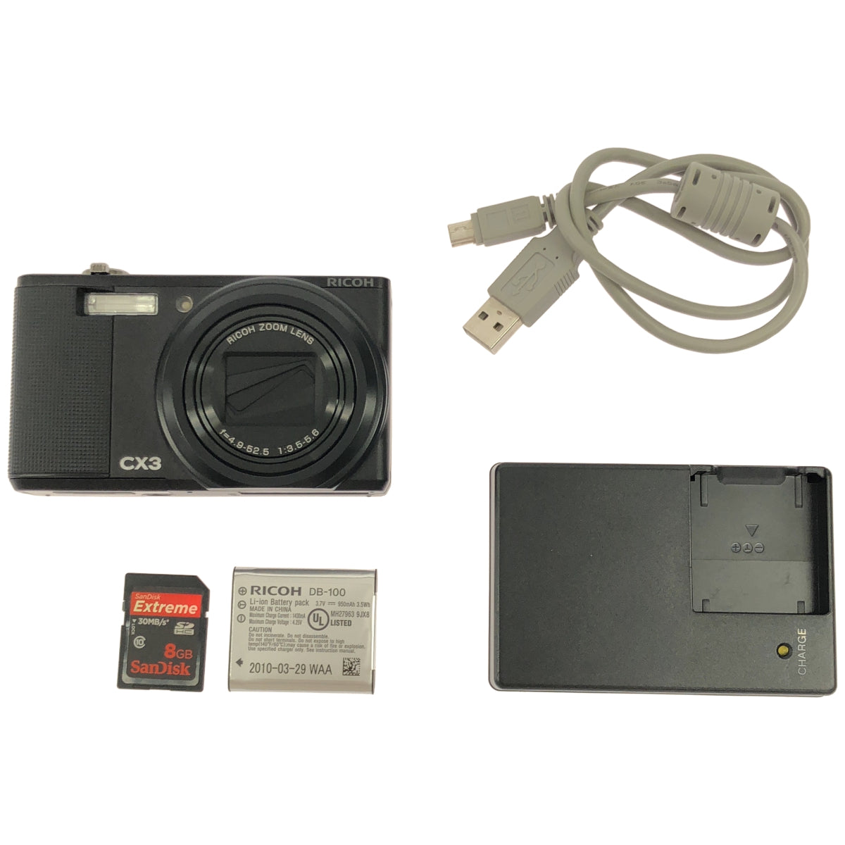 Z000 RICOH リコー CX3 DC3.8V 1.7W デジタルカメラ　ラスト1点！