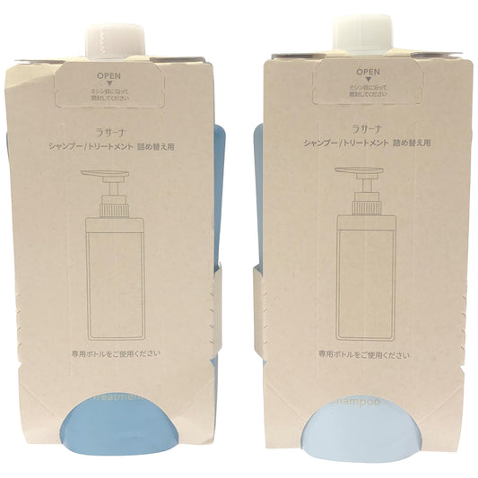 Z000 ラサーナ 詰め替え用 シャンプー 375ml & トリートメント 375g 2個セット