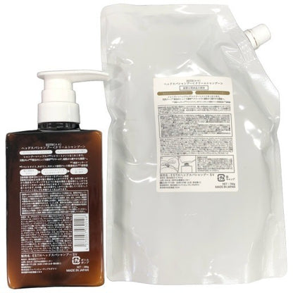 CH62 ★ ESTH エス ヘッドスパシャンプー クリームシャンプー ボトル 380g & 詰め替え用 760g セット 【D】