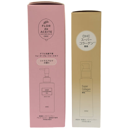 Z000 DHC ディープクレンジングオイル ブーストケア 200mL & スパコラミルク 80mL 計2個セット　ラスト1点！