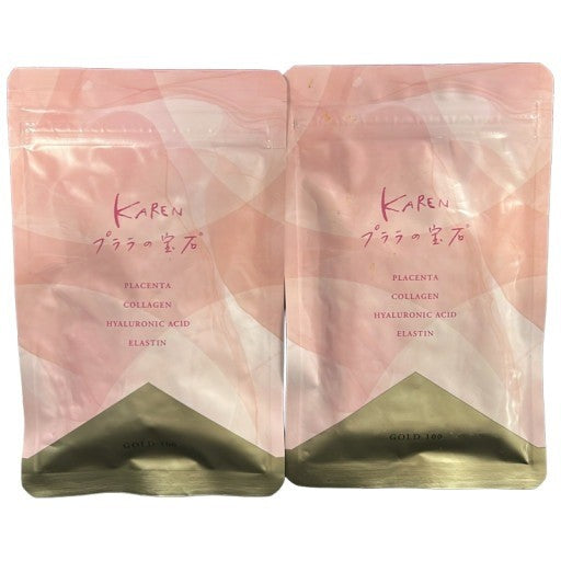 CB68 K プララの宝石 GOLD 100 純度プラセンタ プロテオグリカン  62粒 2点セット●賞味期限：2026/06～