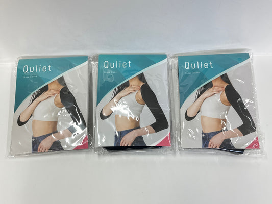 C826 Quliet キュリエット シェイプスリーブ ブラック フリーサイズ 3個セット 二の腕 集中ケア
