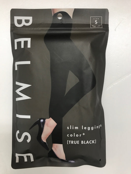 C557 K ベルミス BELMISE スリムレギンス color+ カラープラス トゥルーブラック 着圧ウェア レギンスタイプ Sサイズ