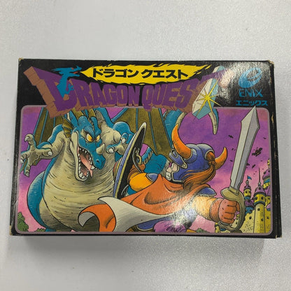 FC01　ドラゴンクエスト1　ファミリーコンピュータ用ソフト　初代ドラクエ　箱・取説いたみ