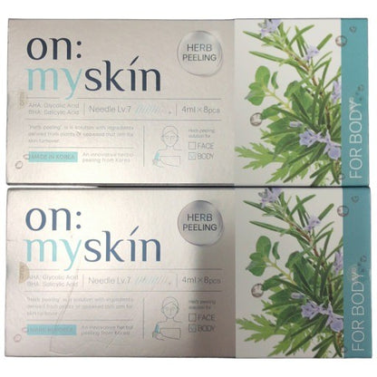 CT65 K on: myskin オンマイスキン ハーブピーリングソリューション ボディ用(パック) 4ml×8個 2個セット