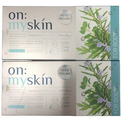 CT65 K on: myskin オンマイスキン ハーブピーリングソリューション ボディ用(パック) 4ml×8個 2個セット