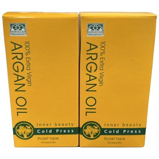 C26U ARGAN OIL モロッコの朝食 食べるアルガンオイル 120粒(100%一番搾りアルガンオイル使用・1日4粒で約1ヶ月分) 2個セット●賞味期限：2027/05～