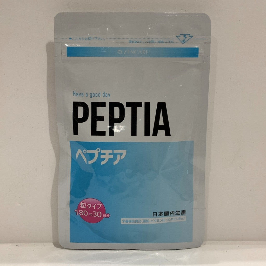 CX34 K ペプチア PEPTIA 30日分 180粒 ゼンケア 旧パケ ●賞味期限：2027/12～