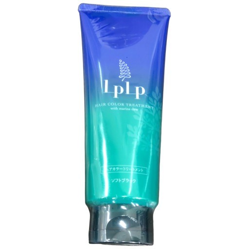 C981 ★ルプルプ LPLP ヘアカラートリートメント 白髪染め/無添加/染毛料 ソフトブラック 200g【C】