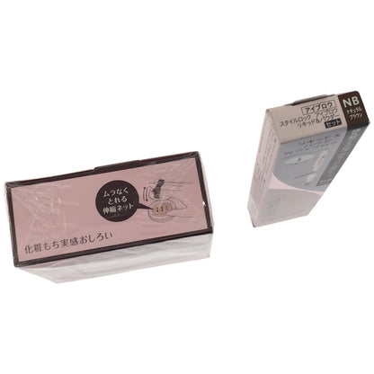 Z000 プリマヴィスタ スタイルロック アイブロウ リキッド0.5mL パウダー0.25g& 化粧もち実感おしろい 12.5g 2個セット