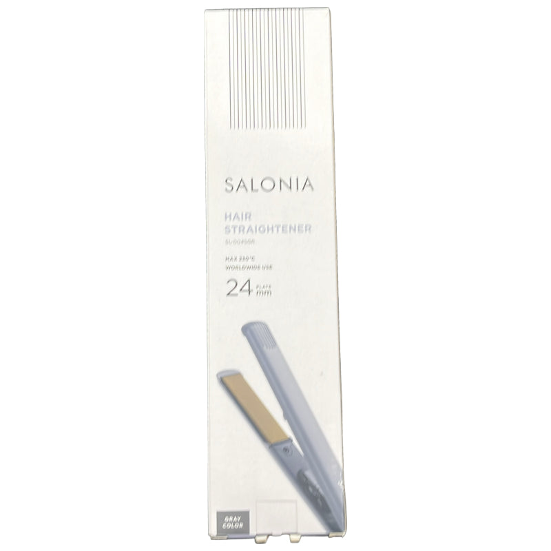 C87A SALONIA サロニア ヘアアイロン グレー 24mm SL-004SGR