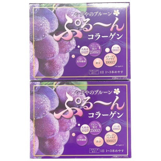 CS60 K やずやのプルーン ぷるーんコラーゲン 15g×25本 2個セット●賞味期限：2027/1～