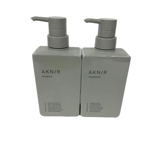 C428 アクニー 薬用シャンプー 300ml ボトル ＆トリートメント 300g アミノ酸 頭皮ケア くせ毛 ダメージ補修 薄毛 抜け毛 ボトル セット