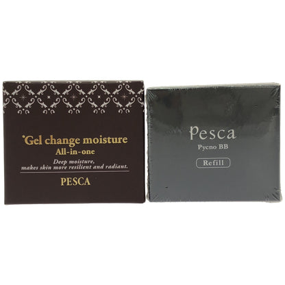 Z000 Pesca 薬用 リンクルホワイトゲル -EX 56g & ピクジェリーク セラム パウダリー BB -EX-PO ヌーディーピンク 10g 計2個セット　ラスト1点！