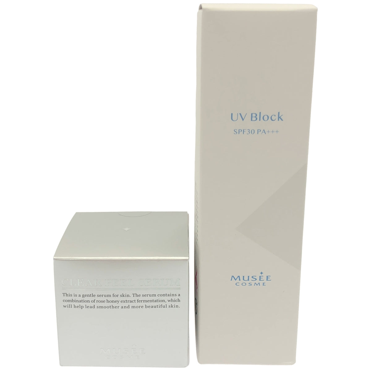 Z000 MUSEE COSME クリアピールセラム 50g & UVブロック 80g 2個セット