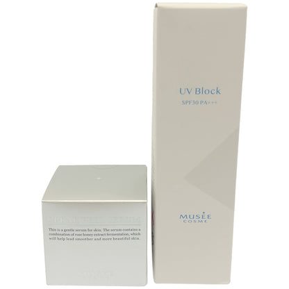 Z000 MUSEE COSME クリアピールセラム 50g & UVブロック 80g 2個セット
