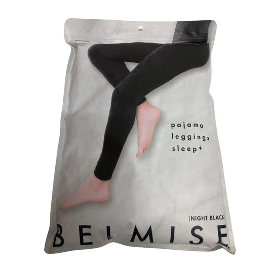 C585  BELMISE(ベルミス) パジャマレギンス sleep+ NIGHT BLACK LLサイズ